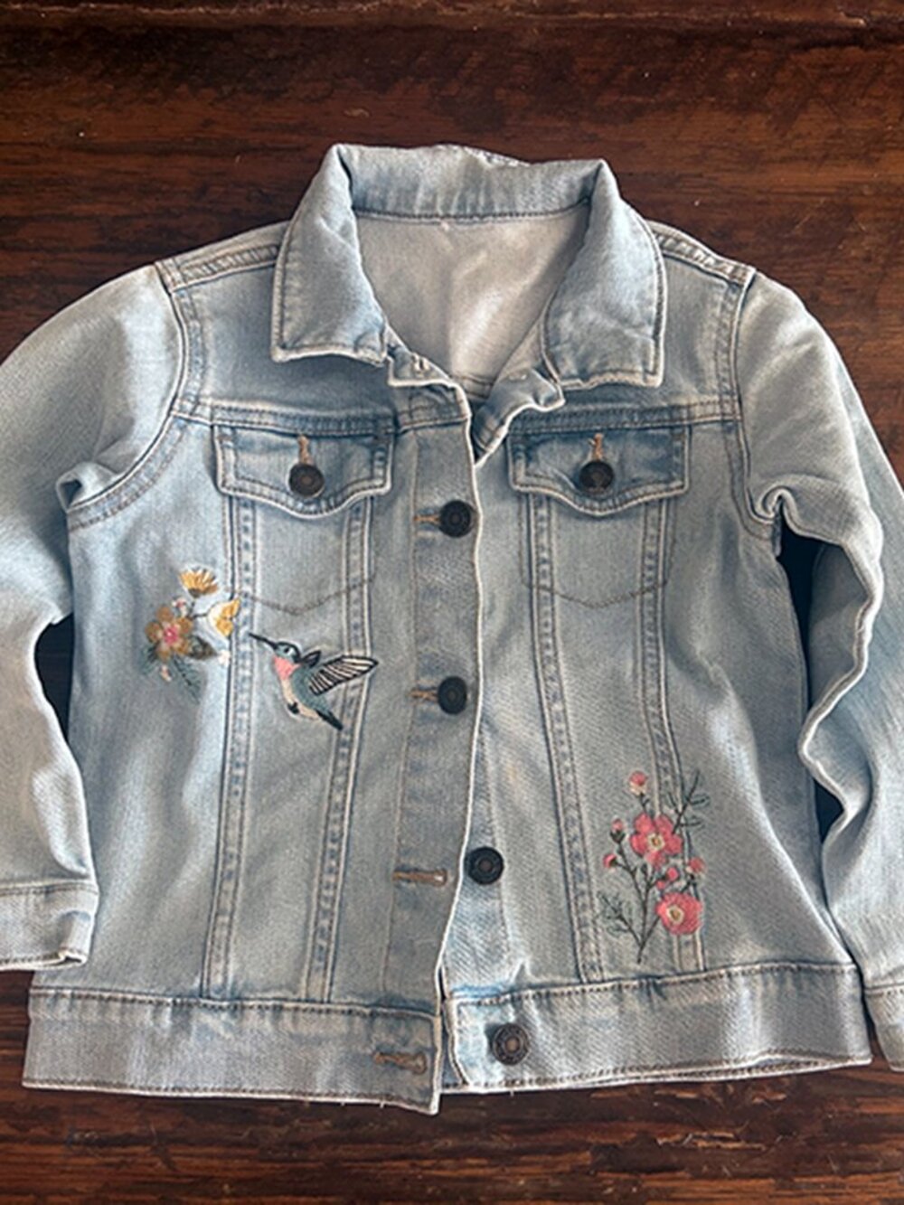 Kid’s Jean Jacket with Embroidered detail